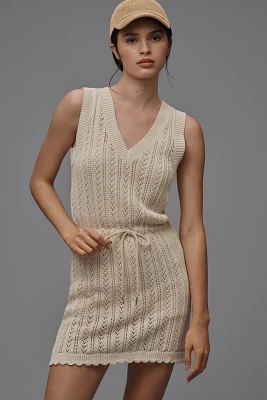 Sundays Tatum Sleeveless V-Neck Knit Mini Dress