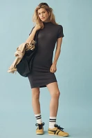 Michael Stars Viv Mock-Neck Mini Dress