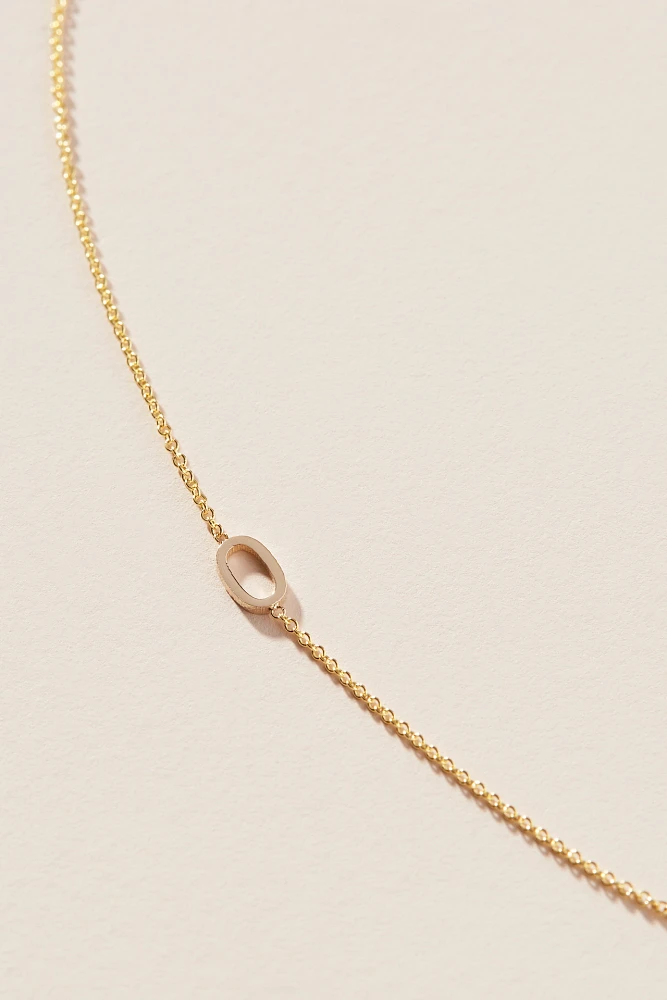 Maya Brenner 14k Gold Asymmetric Numeral Necklace