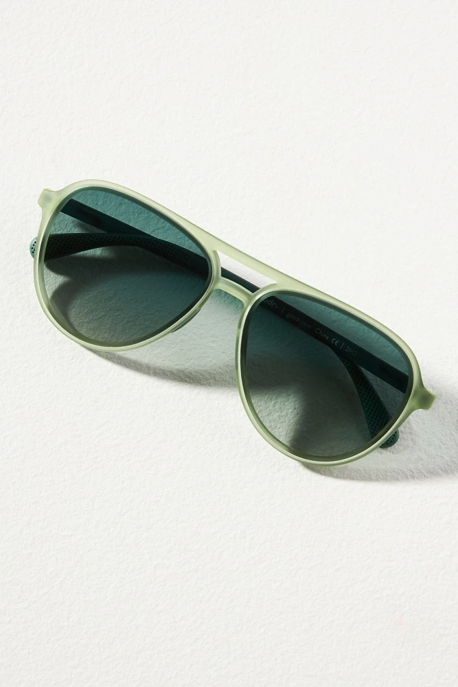 Goodr Amelia Earhart Ghosted Me Polarized Aviator Sunglasses