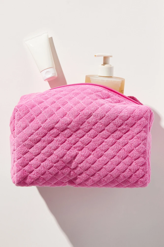 Quilted Terry Cosmetic Bag