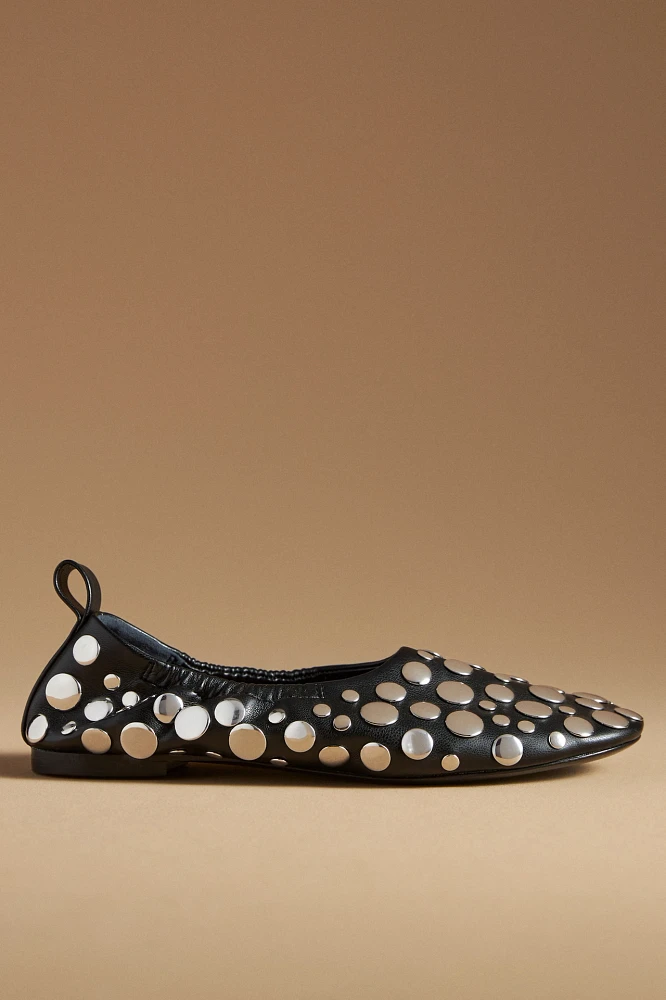 SIMONMILLER Riad Studded Ballet Flats