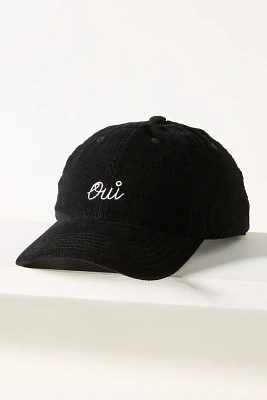 Clare V. Corduroy Oui Baseball Cap
