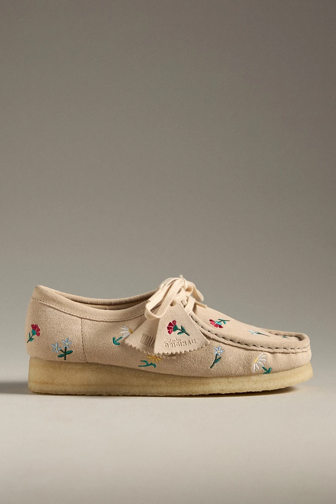 Clarks Wallabee Floral Flats