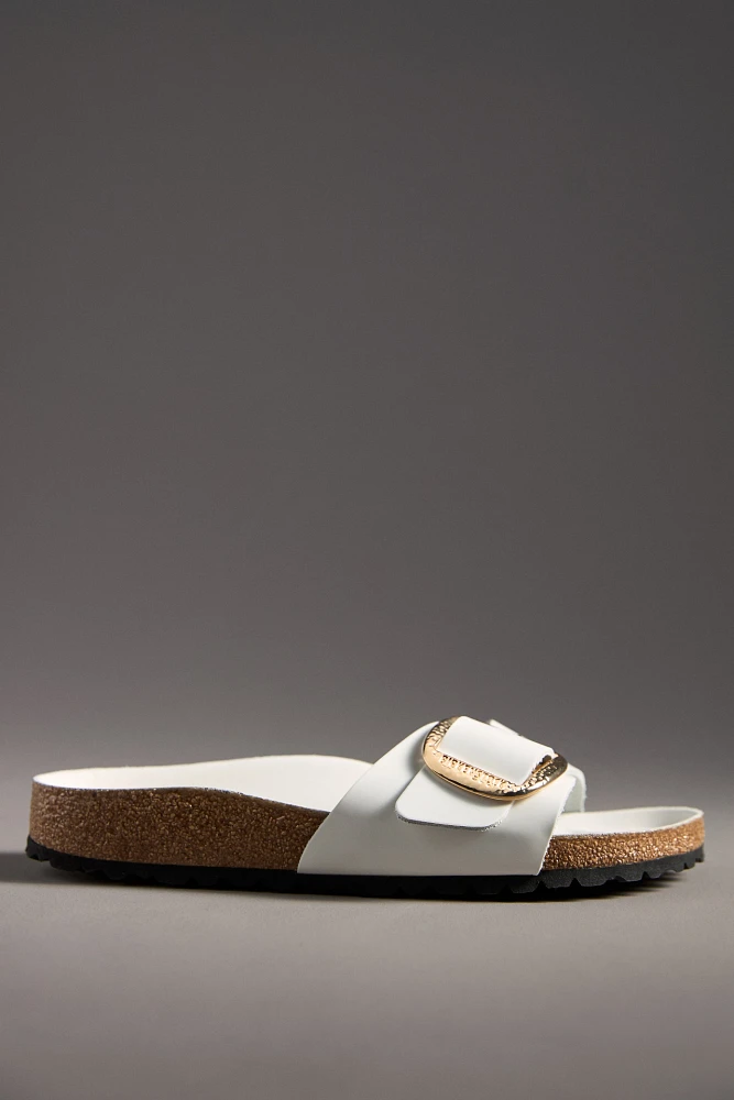 Birkenstock Madrid Big Hammered Buckle High Shine Sandals