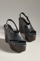Matisse Fox Wood-Bottom Platform Sandals