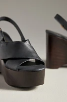 Matisse Fox Wood-Bottom Platform Sandals