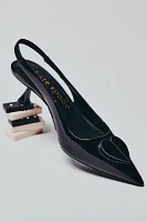 Kate Spade Lover Kitten-Heel Slingbacks