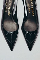 Kate Spade Lover Kitten-Heel Slingbacks