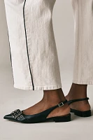 Bibi Lou Moto Slingback Flats
