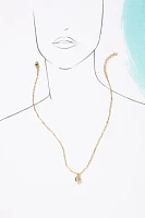 Luv Aj Bezel Link Necklace