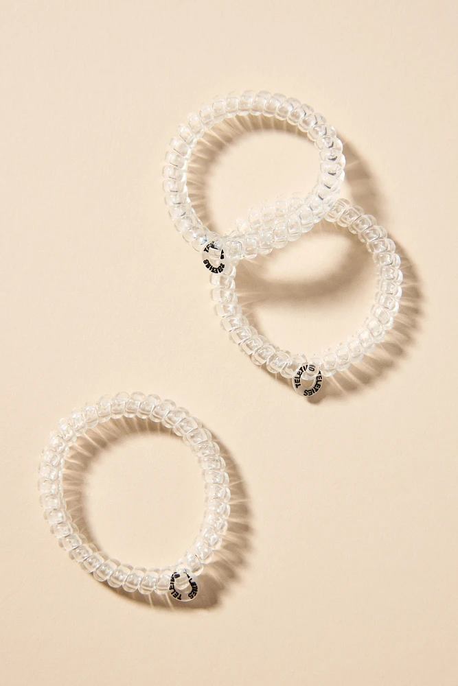 TELETIES Coil Hair Ties, Set of 3