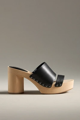 Silent D Leann Wood-Bottom Heels