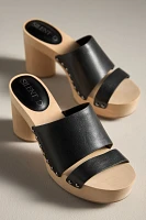 Silent D Leann Wood-Bottom Heels