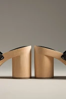 Silent D Leann Wood-Bottom Heels