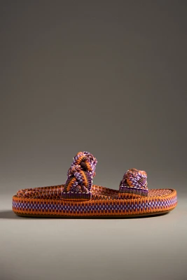Amambaih Daniella Woven Slide Sandals