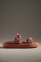 Amambaih Daniella Woven Slide Sandals