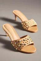 Bubble Stud Mule Heels
