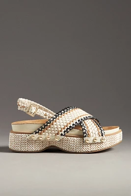 Kelsi Dagger Brooklyn Pace Raffia Platform Sandals
