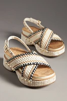 Kelsi Dagger Brooklyn Pace Raffia Platform Sandals