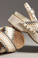 Kelsi Dagger Brooklyn Pace Raffia Platform Sandals