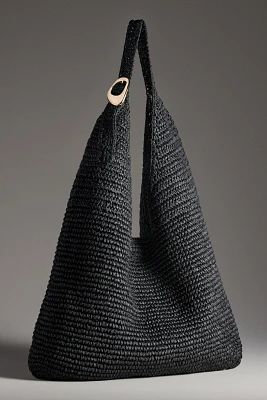 The Love Knot Slouchy Bag: Raffia Buckle Edition