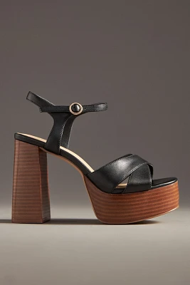 Bibi Lou Cross-Strap Platform Sandals