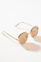 I-SEA Double Frame Square Sunglasses
