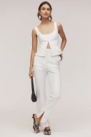 Acler Newland High-Rise Split-Hem Pants