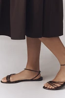 Schutz Inez Strappy Flat Sandals