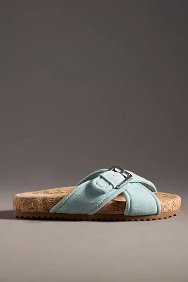 Schutz Nairobi Sporty Leather Slide Sandals