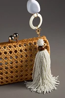 Serpui Lilith Wicker Clutch Shoulder Bag