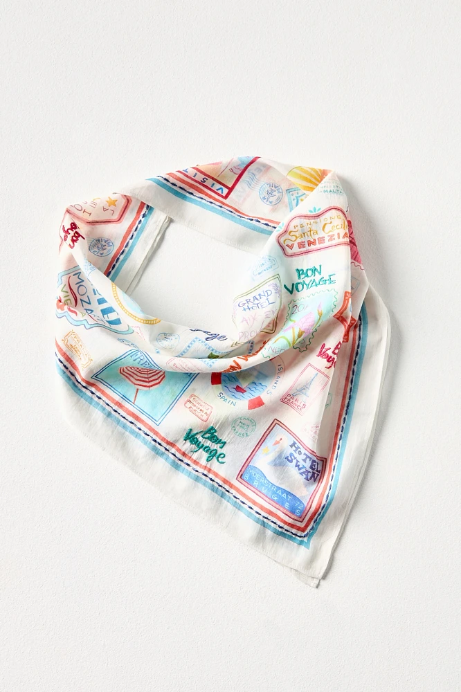 Vismaya x Anthropologie Stamp Icon Scarf