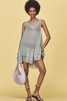 Sarah Hann Sheer Ruffle Tunic