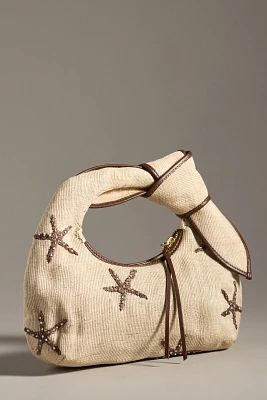 POOLSIDE The Josie Starfish Straw Top-Handle Bag