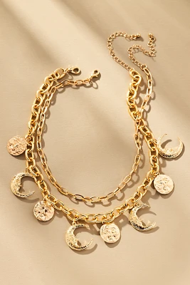 Lulla Moon Charm Necklace