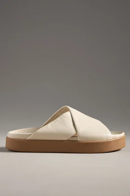 beek Hen Leather Platform Slide Sandals