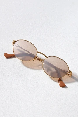 Devon Windsor Memphis Oval Sunglasses