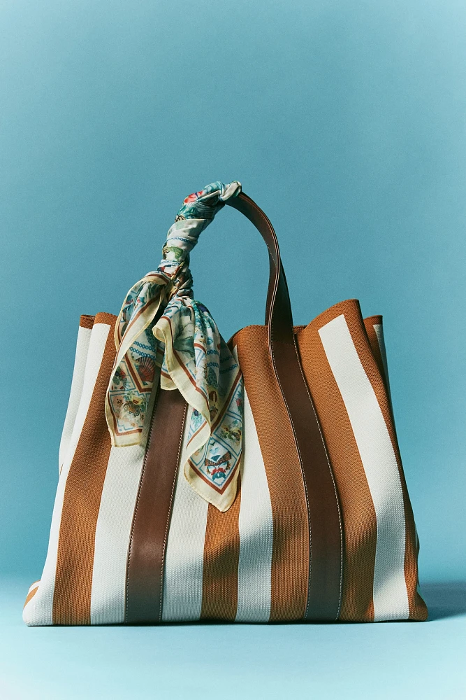 Everyday Stripe Knit Tote