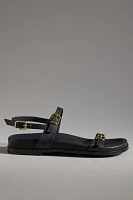 Bibi Lou Skinny Buckle Slingback Sandals