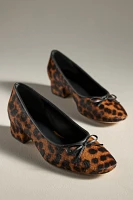 Reformation Terry Ball Leopard Ballet Pumps