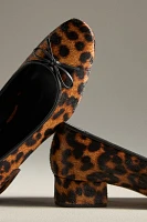 Reformation Terry Ball Leopard Ballet Pumps