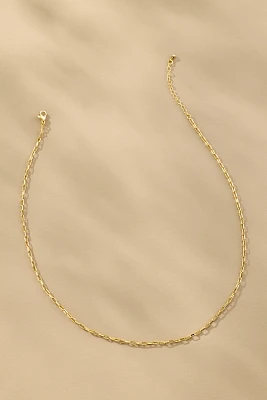 Boxbar Tiny Link Paperclip Chain Necklace