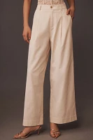 Cami NYC Jetta High-Rise Pleated Wide-Leg Trouser Pants