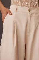 Cami NYC Jetta High-Rise Pleated Wide-Leg Trouser Pants