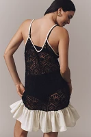 Celandine Crochet Ruffle Tunic