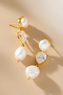 LOLAKNIGHT Celine Pearl Drop Earrings