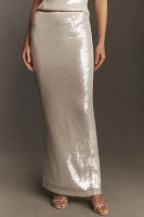 Mare Sequin Shine Column Maxi Skirt