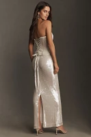 Mare Sequin Shine Column Maxi Skirt