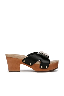 Dr. Scholl's Original Max Too Wood-Bottom Platform Sandals